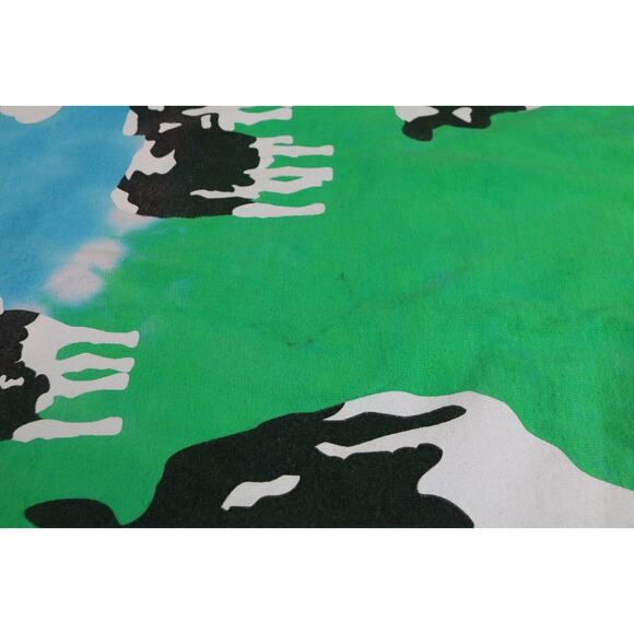 Ben and Jerrys T Shirt Small Cows Logo Liquid Blue Double Sided Vintage USA - Picture 12 of 13